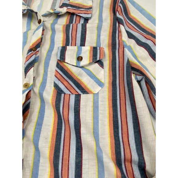 Passport Women Large Multicolored Button Up Long Sleeve Shirt Comfortable Ranch - Picture 3 of 13